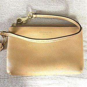 Coach Corner Zip Wristlet